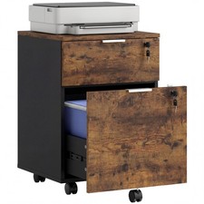 Image of HOMCOM 2 Drawer Filing Cabinet A4 Letter, Used