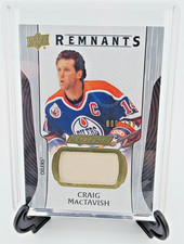 2024-25 Upper Deck Engrained Icons Craig Mactavish Remnants /100 Game Used Stic