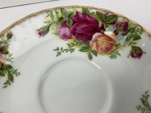 Royal Albert Old Country Roses 3 x Platillos Demitasse Sin Usar Estado 1º 12,2 cm - Imagen 7 de 8