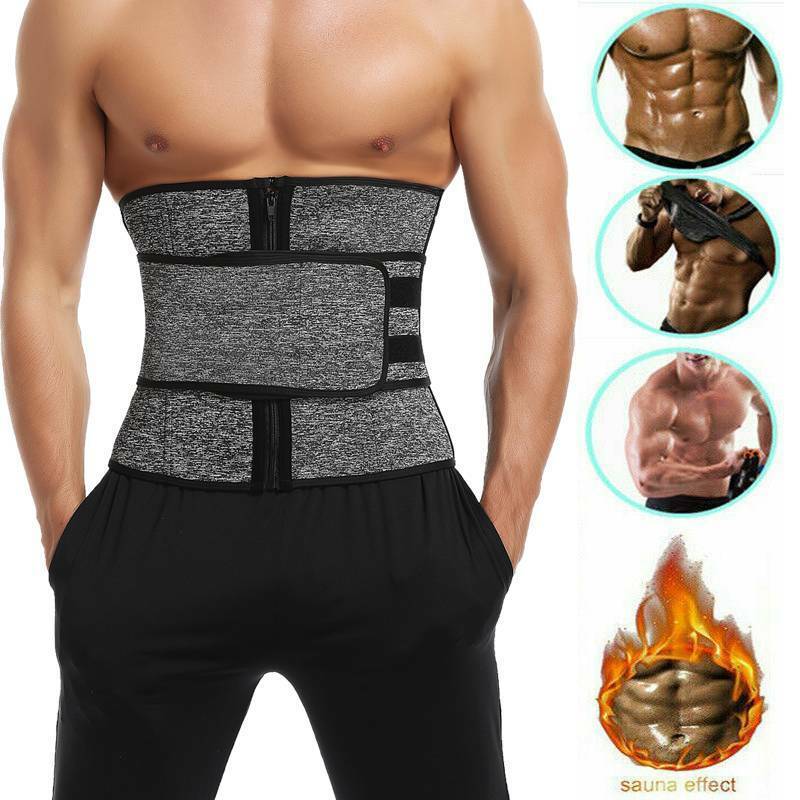 COMFREE Men&Women's Sauna Waist Trainer Corsets Sweat Belt Neoprene for Weight  Loss Abdomen Body Shaper Trimmer Workout Sport Girdle 