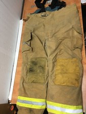 FIRE DEX Firefighter Turnout Pants Tan Brown  2009  50 waist x 31 inseam