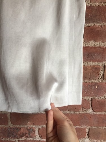 Vintage Calvin Klein Collection Women’s Linen/Viscose Top, Sz 2 Italy - Foto 4 di 6