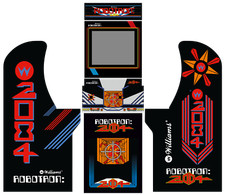 Arcade 1UP Cabinet graphics / artwork full cabinet - Robotron 2004