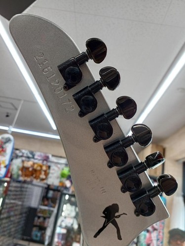 Gibson Dave Mustaine Flying V EXP Artist Series Silver Metallic Electric Guitar - Picture 8 of 14