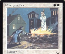 Martyr's Cry  1x  MtG  The Dark  ENGLISH  NEVER PLAYED  - NEAR MINT