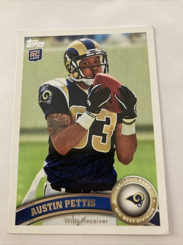 2011 Topps Austin Pettis RC St. Louis Rams #396 Rookie Football Card - Picture 1 of 2
