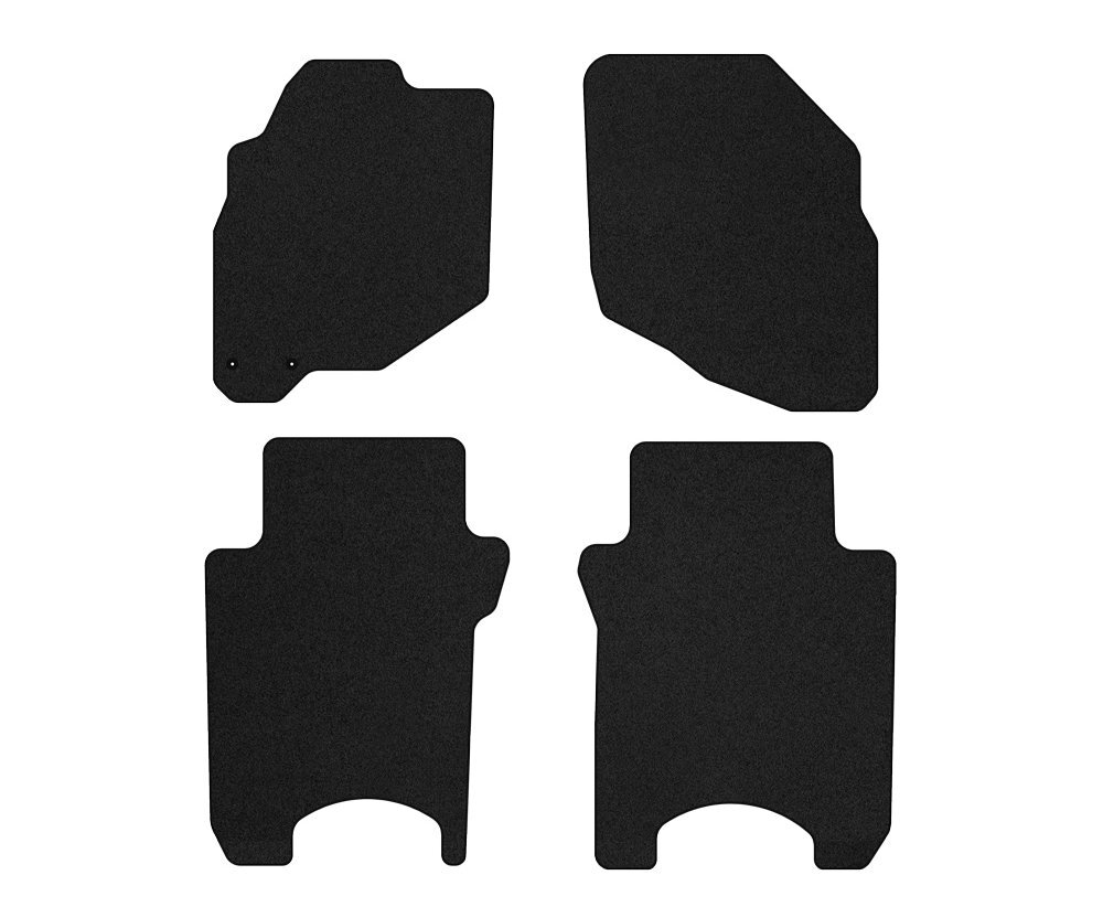 HO37-1 Satz Autoteppiche Velour Premium Matt Rot für Honda Jazz II GD 2002-2008