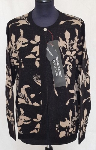 Kaleidoscope Womens Cardigan & Top Knitted Twin Set Ladies Black Gold UK 12 - Picture 4 of 10