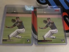 2021 TOPPS STADIUM CLUB CHRISTIAN PACHE RC #245 RED FOIL AND BASE