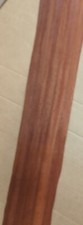 Padauk Quarter Cut wood veneer 4" x 44" raw no backing 1/42" thickness