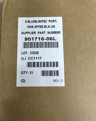 Dell Wyse KU-8933 USB Keyboard with PS/2 Port - Picture 3 of 6