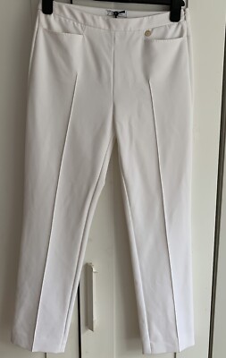 Versace Collection Women s White Trousers Size 12 BNWT