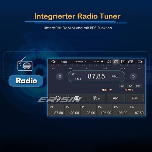 64GB 8-Kern Android 12 Autoradio FIAT BRAVO CarPlay DAB+Navi WiFi Bluetooth GPS - Bild 7 von 13