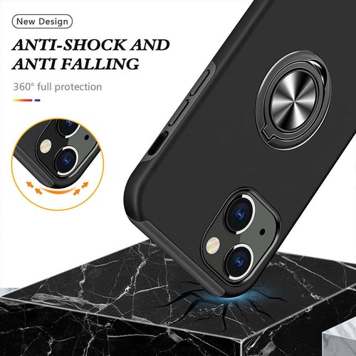 Magnetic Ring Holder Shockproof Cover Case for iPhone 13 Pro - Picture 4 of 12