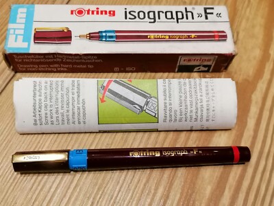 Original Rotring Isograph Tuschefüller F 0,70 mm Hartmetall-Spitze - NEU & OVP