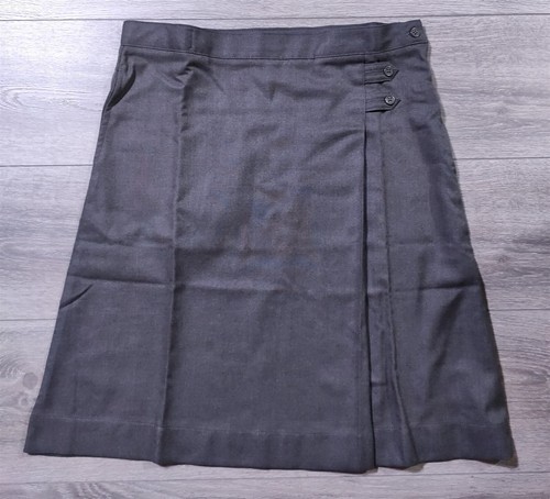 Lands End Skirt Girls Size 16 Gray A-Line Long School Uniform Bottoms Kids