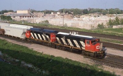 CN 3544 CANADIAN NATIONAL Railroad Train Locomotive BURLINGTON ON Photo ...