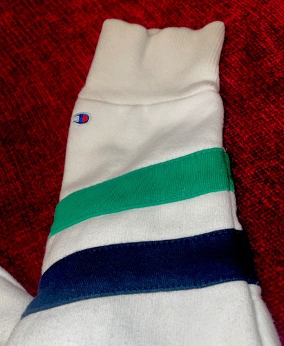 Notre Dame Champion White Green Hooded Sweatshirt Girls Size Small - Picture 4 of 11