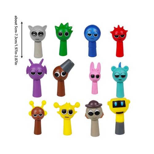 12pcs/set Sprunki Model Toy Sprunki Action Figures Toy Valentine's Day Gifts - Picture 12 of 17