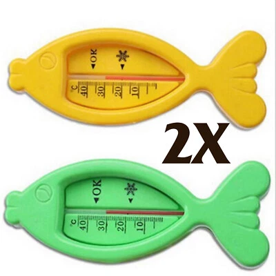 UPPER TECH UK 2X Lovely Plastic Fish Float Floating Toy Baby Bath Tub Water Sensor Thermometer