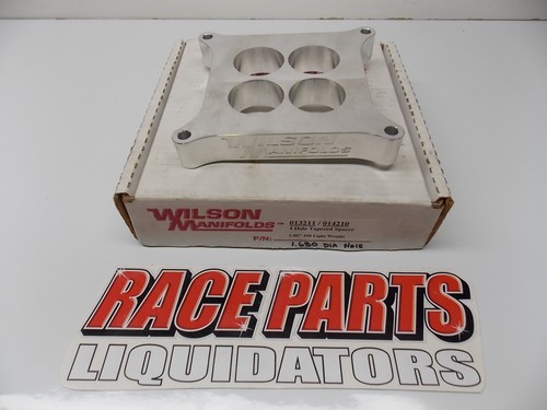 New 1" Wilson ALUM Straight 4 HOLE 1.680 dia carburetor spacer race 081919-3