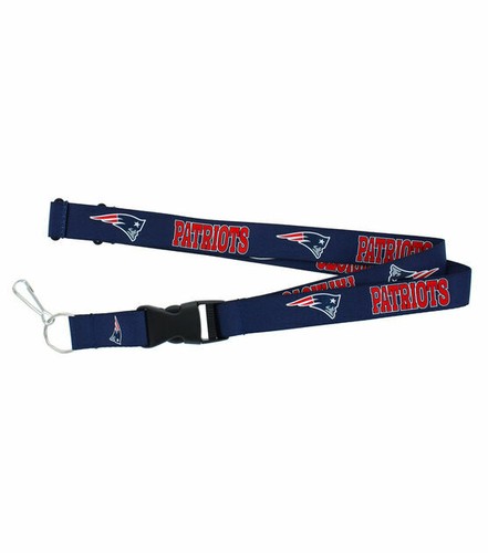New England Patriots Team Lanyard Keychain