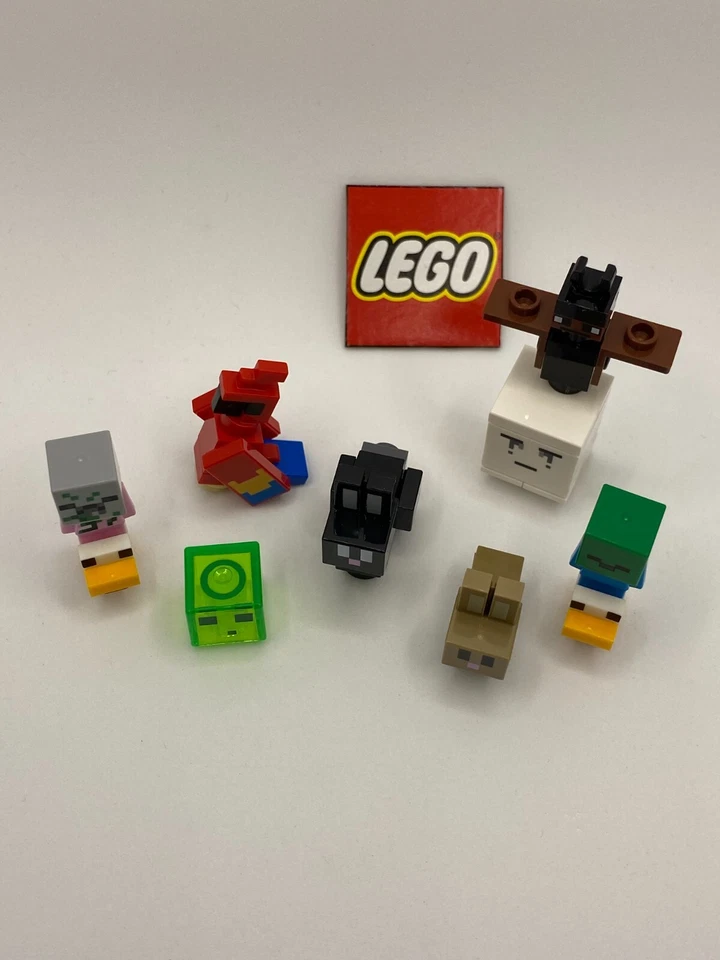 Lego Minecraft RARO Lote de Minifiguras - Slime, Loro, Conejo, Fantasma++ - ¡Nuevo! Foto 4 de 4