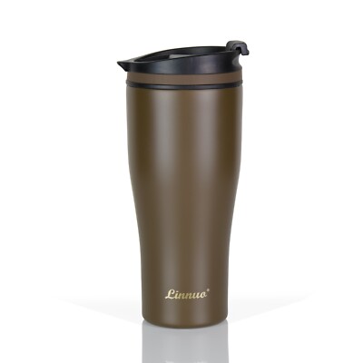 Linnuo Thermobecher Kaffeebecher to go Becher 380ml - 100% Auslaufsicher perfekt