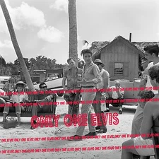 ELVIS PRESLEY 1962 8x10 Photo FOLLOW THAT DREAM on Set with RED WEST & others