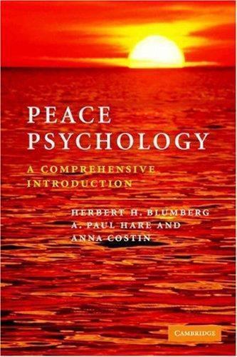 Peace Psychology Comprehensive Introduction Herbert H. … Paperback 9780521547857