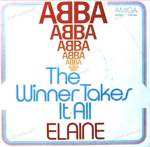 ABBA - The Winner Takes It All / Elaine 7" AMIGA (VG/VG) .