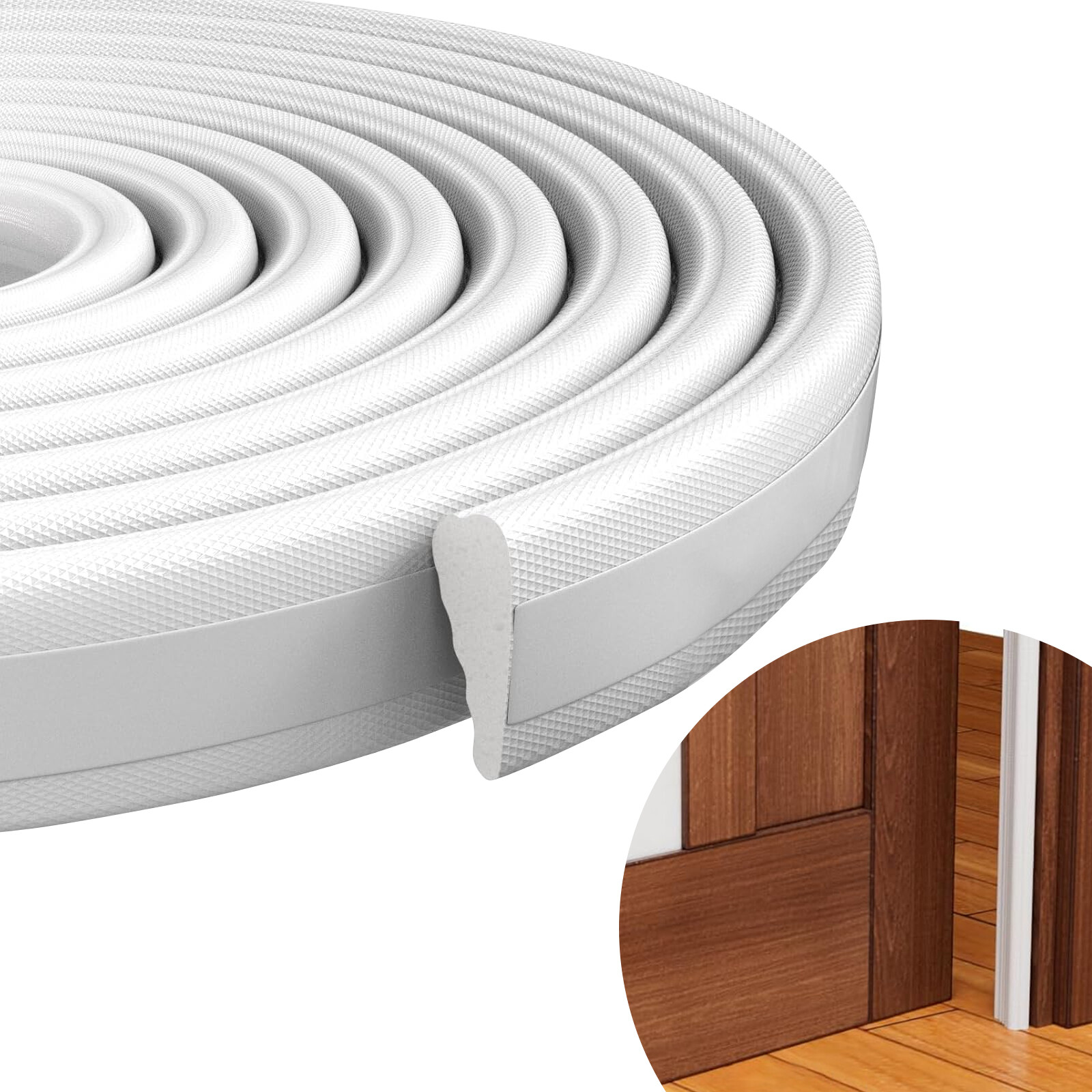 Door Frame Tape Wedge-shaped Design Self-Adhesive Foam Tape for Windows and Door