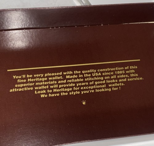 Vintage Heritage Genuine Cowhide Leather Burgundy Petite Clutch 90s NEW IN BOX - Picture 4 of 18