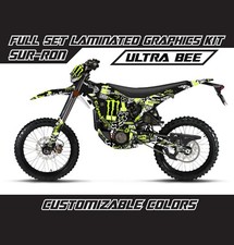 Ultra Bee Sur Ron Stickerbomb Lime Green Full Graphics Decals Stickers Mx Kit