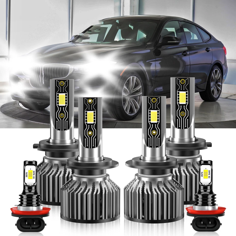 Faro LED + Kit de bombilla antiniebla haz alto/bajo para BMW 328i GT xDrive 2014-2016 Foto 2 de 4