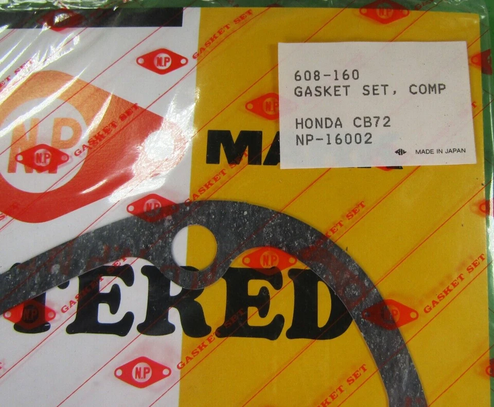 Kit completo de juntas de motor Honda CB72 CL72 CA72 250🔥NP🔥608-160🔥NOS🔥NP-16002 Foto 3 de 4
