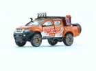 Bm Creations 2018 Isuzu D-Max - Orange W/ Accessory Pack - Lhd 1:64 Diecast Car