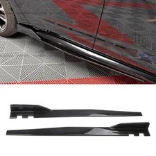 For Dodge Challenger SRT 46" Side Skirt Extension Rocker Panel Splitter Black