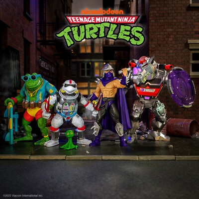 Super7 TMNT Wave 8 ultimatives 4er-Set (Teenage Mutant Ninja Turtles)