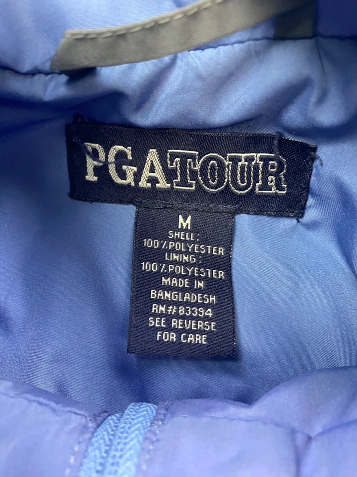 Chaqueta de Colección PGA Tour Para Hombres Mediana Bloque de Color 1/4 Cremallera Años 90 Y2K Rompevientos Pullover Foto 3 de 4