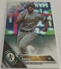 2016 Topps Baseball Series 1 Ike Davis Oakland Athletics Rainbow Foil #49