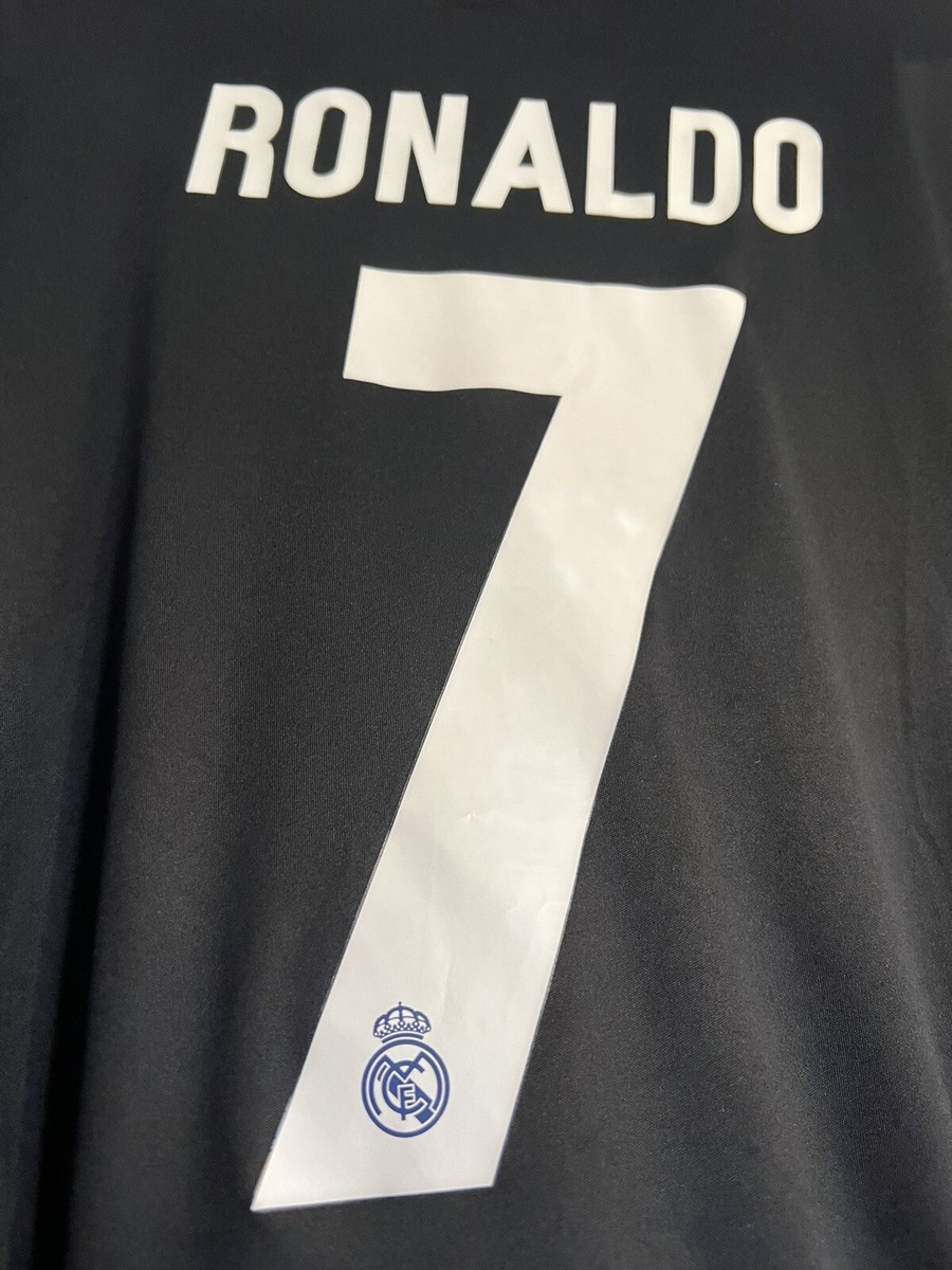 Real Madrid Ronaldo Long Sleeve Third Jersey 16/17 Size MEDIUM | eBay