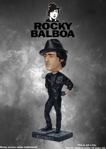 hot Rocky Balboa Movie Bobblehead statue figure Head knocker toys Wwe rambo wwf - Picture 6 of 7