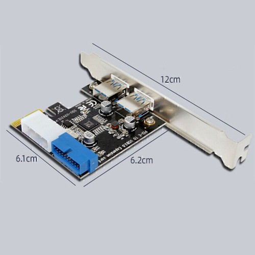 PCI-E To USB 3.0 PCIE Expansion Card Dual USB 3.0 Port PCI Express Hub Adapter - Afbeelding 6 van 6