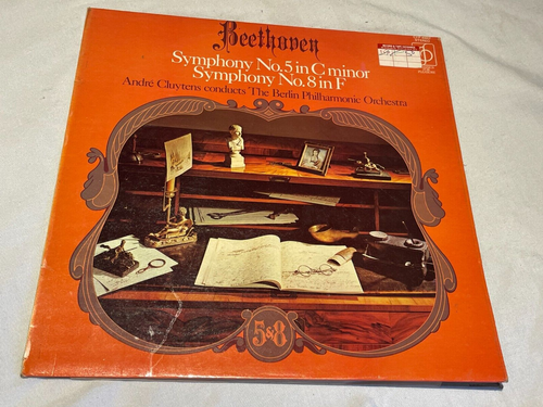 Beethoven - Symphony No. 5 & 8 - Andre Cluytens - Vinyl Record LP Album - 1958