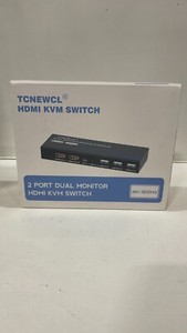 TCNEWCL HDMI 2 Port Dual Monitor KVM Switch (KS922)