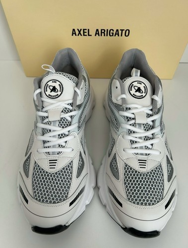 NIB Axel Arigato Marathon Runner Men's Sneakers US 11 / EUR 45 White Silver - Picture 4 of 17