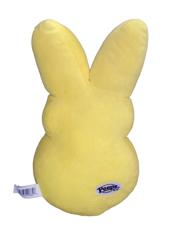 2024 16” Yellow Peeps Bunny Plush Easter Stuffed Animal Decoration Throw Pillow - Picture 2 of 8