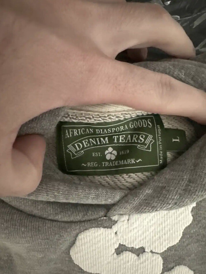 Denim Tears The Cotton Wreath Sweatshirt Grey Size Small | eBay