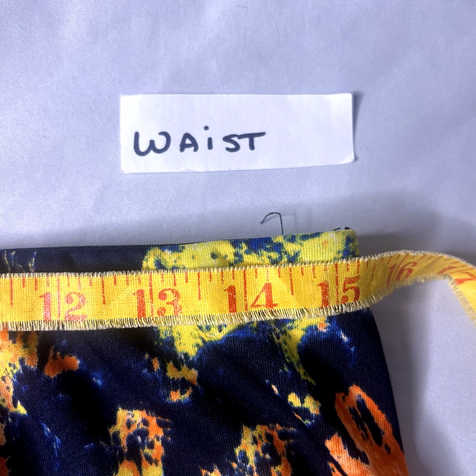 Betsey Johnson Womens Large Bold Floral Abstract Knee Fairy Grunge Pencil Skirt - Image 3 of 4